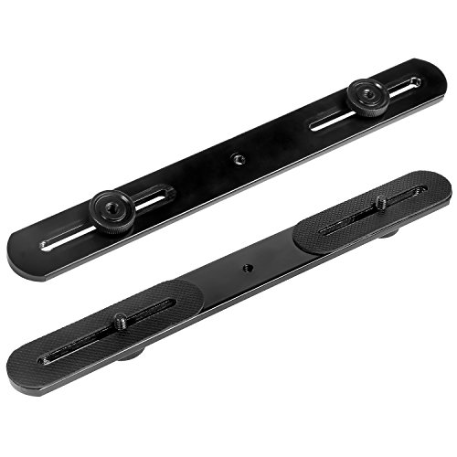 image for pangshi Camera Hot Shoe Extension Bar Mount Dual Flash Light Bracket f