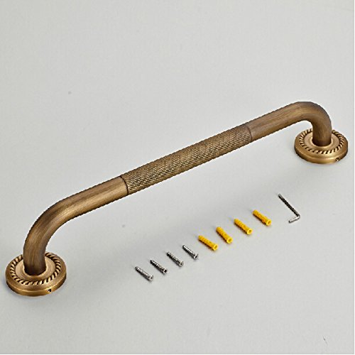 Leyden Wall Mount Antique Brass Material Grab Bar Bathroom Accessories - Thumbnail 3