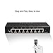 8 Port Gigabit Ethernet Network Switch YILONG 10/100/1000Mbps Network Switch Hub, Desktop Ethernet Splitter, Plastic Desktop High Performance Smart Adapter for Home and Small Business Users, Plug-and-
