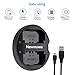 Newmowa Dual USB Charger for NP-FZ100, BC-QZ1 and a1, a6600, 9, A9, 9R, A9R, 9S, A7RIII, A7R3, a7 III, a7R IV Digital Camera