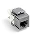 Leviton 61110-RG6 Extreme 6+ QuickPort Connector, CAT 6, Gray