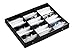 Juvale 18 Slot Sunglasses Organizer for Women and Men, Eyeglass Storage Case with Clear Lid for Multiple Pairs of Glasses (18.5 x 14.25 In)