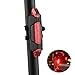 Monilon Mountain Bike Tail Light Rechargeable LED USB Taillight 4 Modes Super Bright Waterproof Tail Lamp Safety Warning Light Easy Tool-Less Installation Fit All Bicycles