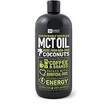 Premium MCT Oil derived only from Organic Coconuts - 32oz BPA free bottle | The only MCT oil certified Paleo Safe and registered by the Vegan Society. Non-GMO and Gluten Free.