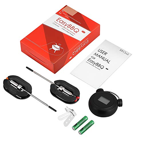 Bluetooth BBQ Meat Thermometer, Wireless Grilling Cooking Food Thermometer with APP for Smoker Kitchen Oven, 2 Stainless Steel Probes, Support iOS & Android - Thumbnail 6