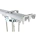 Rod Desyne Commercial Wall Ceiling Double Curtain Track Kit 10ft (compose of two 5ft track)