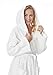 Arus Womens Hooded Classic Turkish Cotton Bath Robe White, Small-Medium