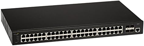 Aerohive Networks SR2348P 48-Port Gigabit Ethernet Switch with POE+, 4 x 10GE SFP+ uplinks, 740W POE budget, Layer 2, Stacking,