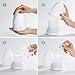 Qedertek Essential Oil Diffuser, 100ml Ultrasonic Cool Mist Portable Aromatherapy Humidifier, 7 LED Lights and Waterless Auto Shut-Off for Home Office Bedroom