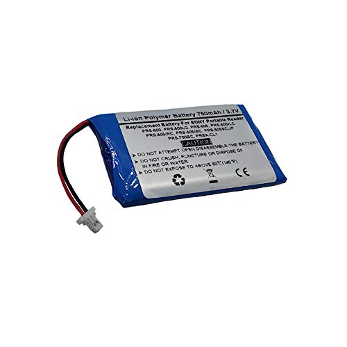 750mAh/3.7V Replacement Battery For Sony Portable Reader PRS-500, Portable Reader PRS-500U2, Portable Reader PRS-505, Portable Reader PRS-505/LC, Portable Reader PRS-505/RC, Portable Reader PRS-505/SC