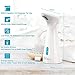 TESECU Automatic Soap Dispenser Touchless Foaming Soap Dispenser Bath Kitchen Countertop Soap Dispenser with Infrared Motion Sensor, Waterproof, White 350ml