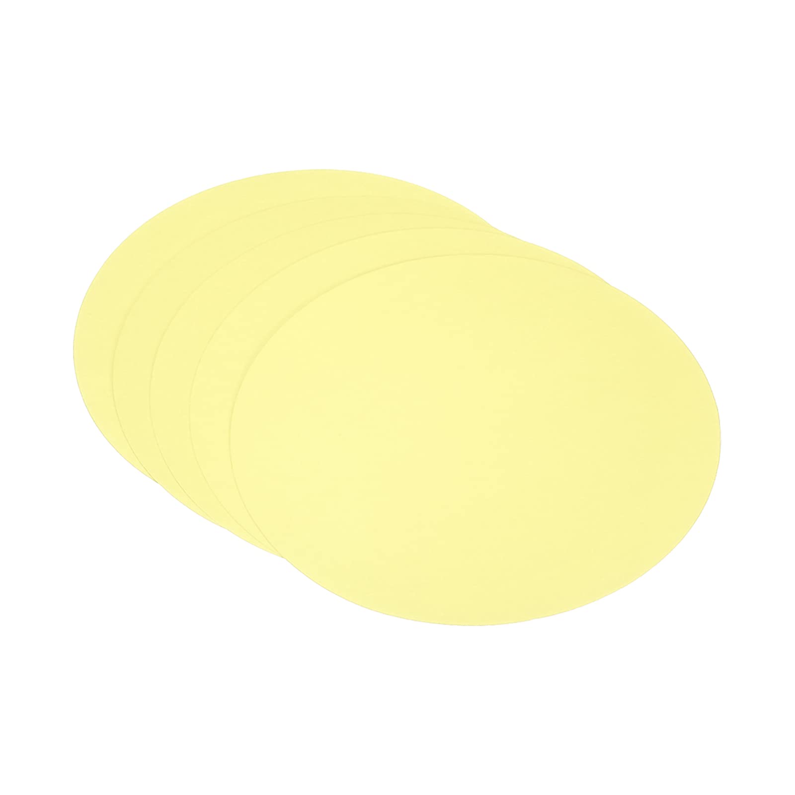 PATIKIL 6.7-inch Round Cardboard Paper, 25 Pcs Blank Disc Circles Slices for Party Decorations DIY Craft Arts Drawing Painting Writing, Yellow — image 1