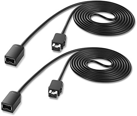 SNES Classic Controller Extension Cable 10ft / 3M, Longer Extension Power Cord for Nintendo SNES Classic Edition Controller-2017 and Mini NES Classic Edition-2016 Black (2 Pack)