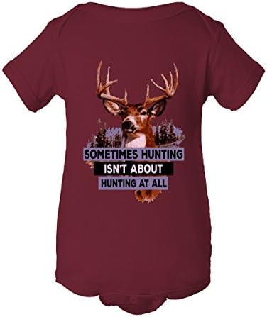 Something hunting Infant Baby Rib Bodysuit Garnet 12 Months