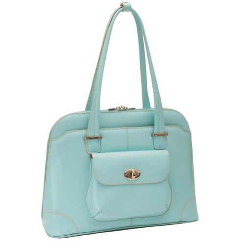 McKleinUSA AVON 96658 Aqua Blue Leather Ladies' Briefcase