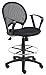Boss Office Products B16217 Mesh Drafting Stool with Loop Arms in Black