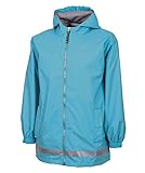 Charles River Apparel Youth New Englander Rain Jacket - 8099 - Coral/Reflective - L