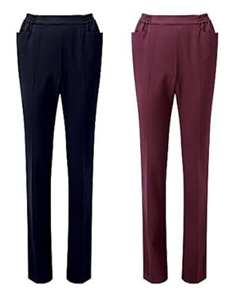 Cotton Traders Pack of 2 Bootcut Trousers Pants Womens