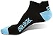 SB SOX 2-Pair Compression Running Socks for Men and Women – Low Cut/Ankle Athletic Socks for All-Day Wear (Large, Black/Blue)