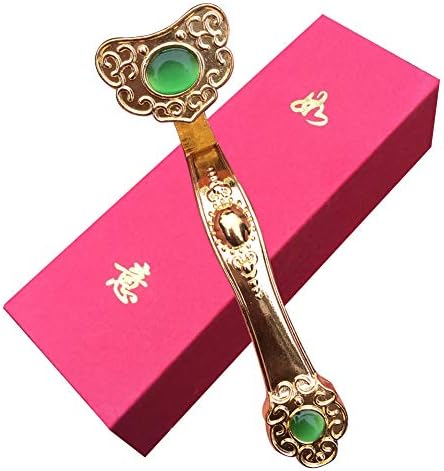 Onner Chinese Golden Ruyi Feng Shui Fortune Feng Shui Jewelry Home Decor for Wealth