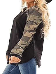 Kancystore Women's Plus Size Long Sleeve Tunic Tops