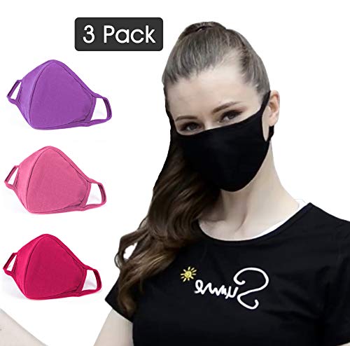 3 Pcs Activated Carbon Anti Dust Face Mouth Mask, WITERY Warm Anti Dust Mask Anti-fog Mask Antibacterial Activated Carbon Earloop Mouth Mask Face Masks for Men Women - Thumbnail 5