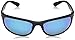 Ray-Ban Men's Rb4265 Chromance Rectangular Sunglasses, Matte Black/Polarized Green Mirrored Blue, 62 mm
