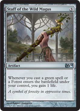 Magic: the Gathering - Staff of the Wild Magus (223/249) - Magic 2014