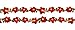 2PK 6FT Christmas Pre Lit Decoration Garland Poinsettia Garland with Red Berries & Holly Leaves, Christmas Garland,Artificial Poinsettia Garland(Red)