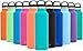 Simple Modern Insulated Water Bottle with Handle Lid Reusable Ascent Narrow Mouth Stainless Steel Thermos Flask, 20oz Handle Lid, Caribbean