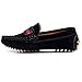 Shenn Boys Girls Cute Strap Slip-On Comfortable Dress Suede Leather Loafer Flats
