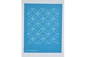 Hancy Creations 30678 Sashiko Stitch Wineglasses Full Line Stencils