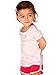 Kavio! Unisex Infants Slub Raw Edge Crew Neck Short Sleeve