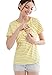 CAKYE Nursing Shirt Maternity Nursing Top Tank for Breastfeeding (Large, Yellow)
