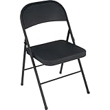 Cosco All Steel 4-Pack Folding Chair, Black
