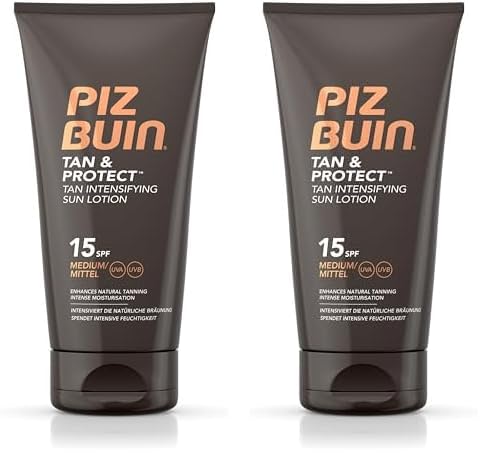 Piz Buin Tan and Protect Tan Intensifying Lotion SPF 15, 150 ml (Pack of 2)