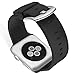 Sport Band for Apple Watch 38mm, Alritz Soft Silicone iWatch Band Replacement Strap with Quick Release Buckle for Apple Watch Nike+, Series 2, Series 1, Sport, Edition, Black