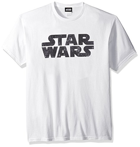 Star Wars Men's Simplest Logo Graphic Tee, White, 3X-Large