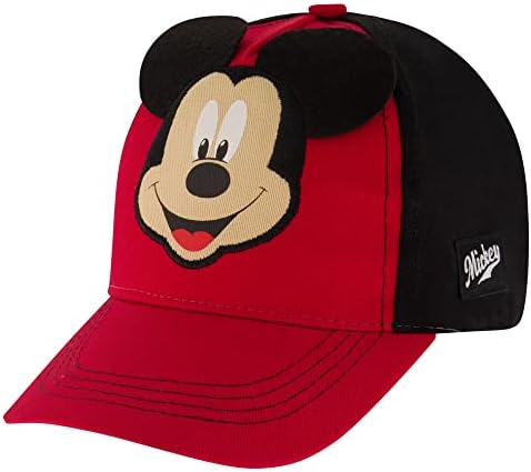 Disney Toddler Boys' Mickey Mouse Character Baseball Cap, Red