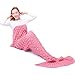 Birthday /holidayli mermaid tail blanket girls, handmade crochet mermaid blankets women 75