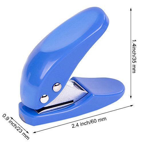 image for MyLifeUNIT Single Hole Puncher 1/4 inch, Small Paper Puncher 10 Sheets