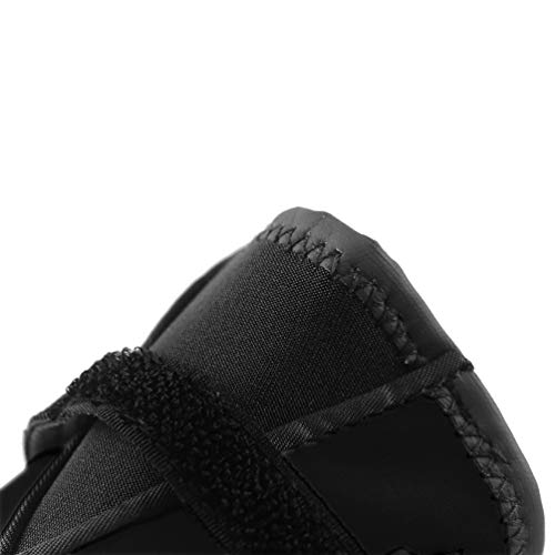 Petacc Dog Boots Waterproof Dog Shoes Pet Rain Boots Outdoor Shoes with Rugged Anti-Slip Sole, 4Pcs (Black, Size 6) - Thumbnail 4