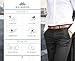 Marino Avenue Mens Leather Ratchet Belt - Adjustable Belt for Size 28