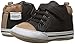 Robeez Boys' Brandon High Top Sneaker, Black, 12-18 Months M US Infant
