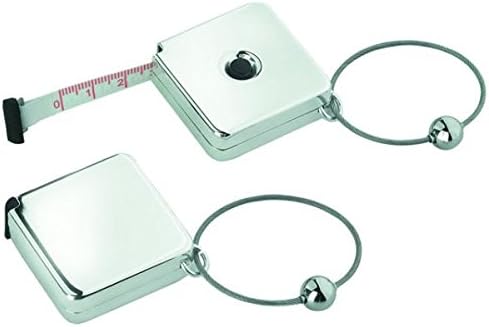 Ten Keychain with meter silver plated cod.EL141 cm 4x4x2h by Varotto & Co