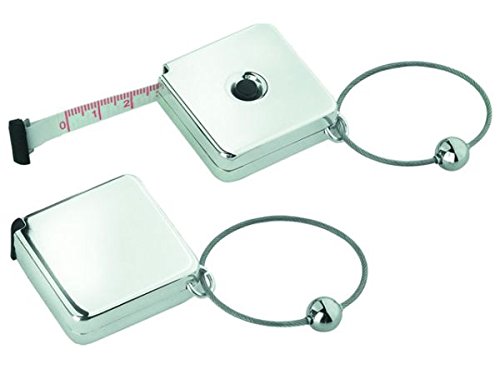 Ten Keychain with meter silver plated cod.EL141 cm 4x4x2h by Varotto & Co.
