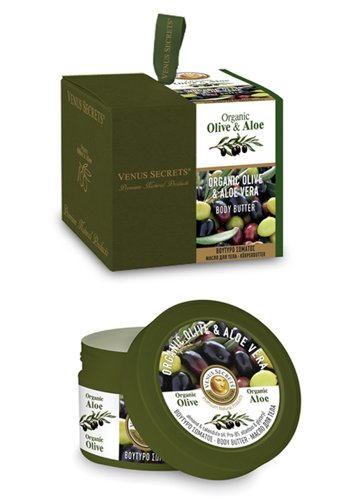 Body Butter Organic / Aromatherapy / Organic Olive oil & Aloe Vera / Body Moisturiser For Dry Skin / Rich and Lasting Hydration / Restores Natural Moisture of the Skin / Gift box / 280ml