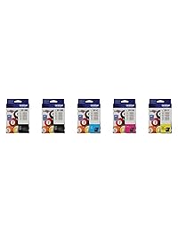 Original Brother lc201 Color (lc-201) (BK C M Y) cartucho de tinta 5-Pack (Incluye 2 lc201bk, 1 lc201 C, 1 lc201 m, 1 lc201y