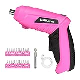 THINKWORK Cordless Screwdriver, 180° Rotatable