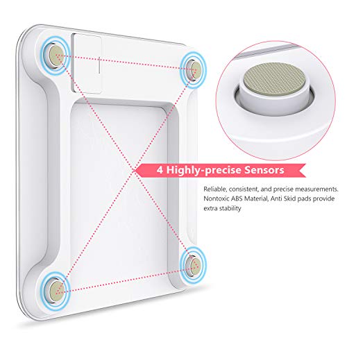 Bluetooth Body Fat Scale, Misiki Smart BMI Scale Wireless Digital Bathroom Weight Scale with iOS, Android APP, Unlimited Users, Auto Recognition Body Composition Analyzer for Fat, BMI, BMR, Muscle Mas